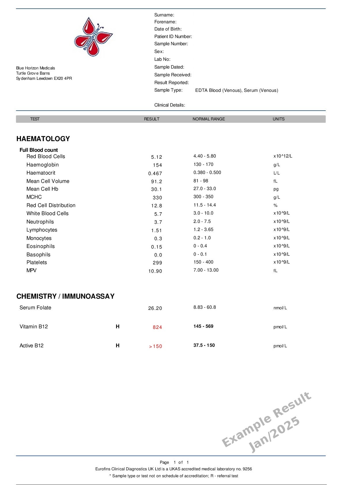 Vitamin B12 Advanced Profile