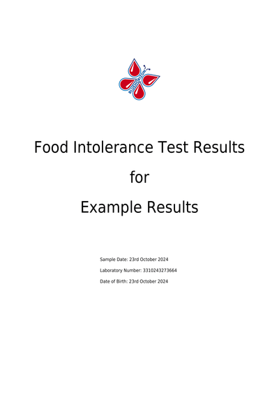 IgG Food Intolerance Test - now with 282 foods.