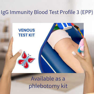 IgG Immunity Blood Test Profile 3 blood test kit for phlebotomy collection