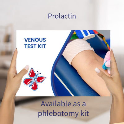Prolactin blood test kit for phlebotomy collection